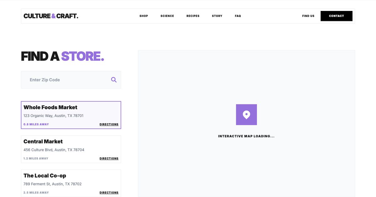 Alive Culture Store Locator