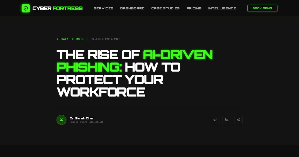 Cyber Fortress Blog Post - Tailwind Template