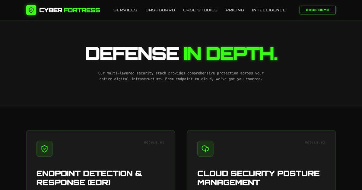 Cyber Fortress Services - Vue Template