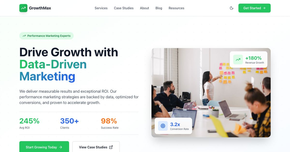 Data Driven Performance - Tailwind