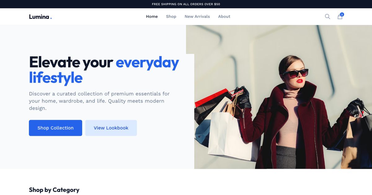 Retail Store Js Online Store - Free Next.js Template