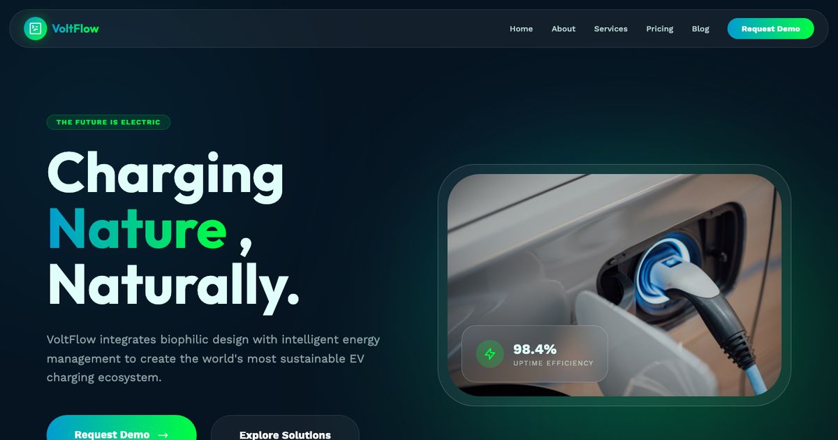 Volt Flow - Free Tailwind Template